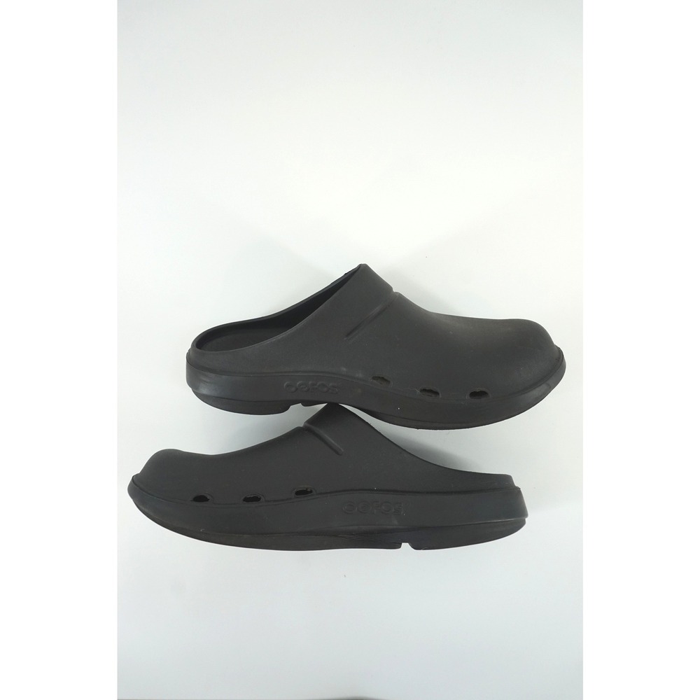 OOFOS OOcloog Recovery Clogs Post-Workout Comfort Slip on Shoes Black W-12 M-10